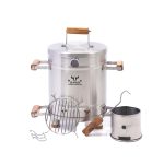Barril Asador pequeño en acero inoxidable 10 libras a 12 libras