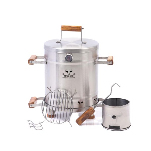 Barril Asador pequeño en acero inoxidable 10 libras a 12 libras